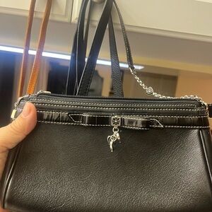 Elegant Black Handbag Brighton Leather Bag